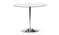 Orbit Round Glass Dining Table