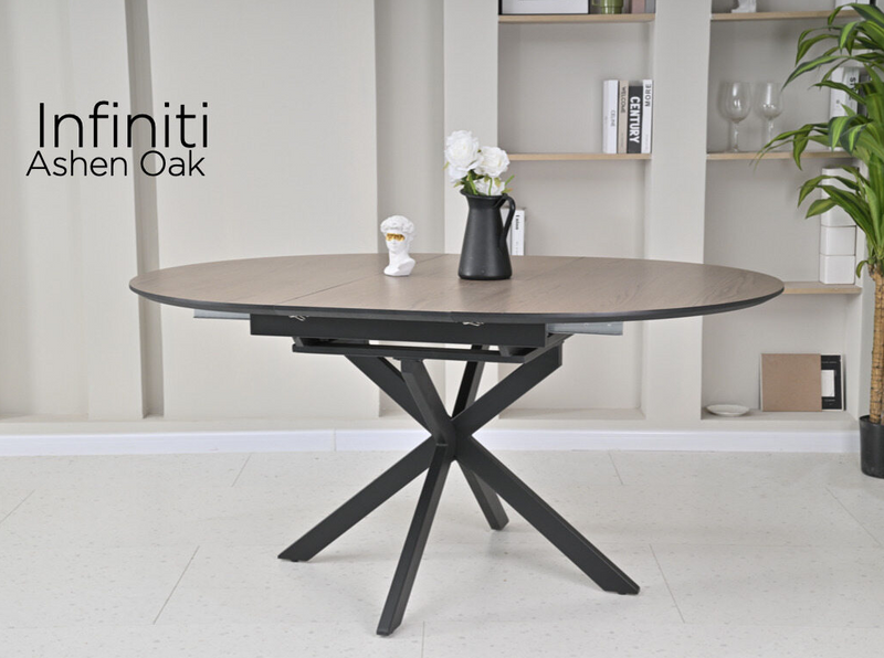 Infiniti Extending Dining Table Collection - Ashen Oak