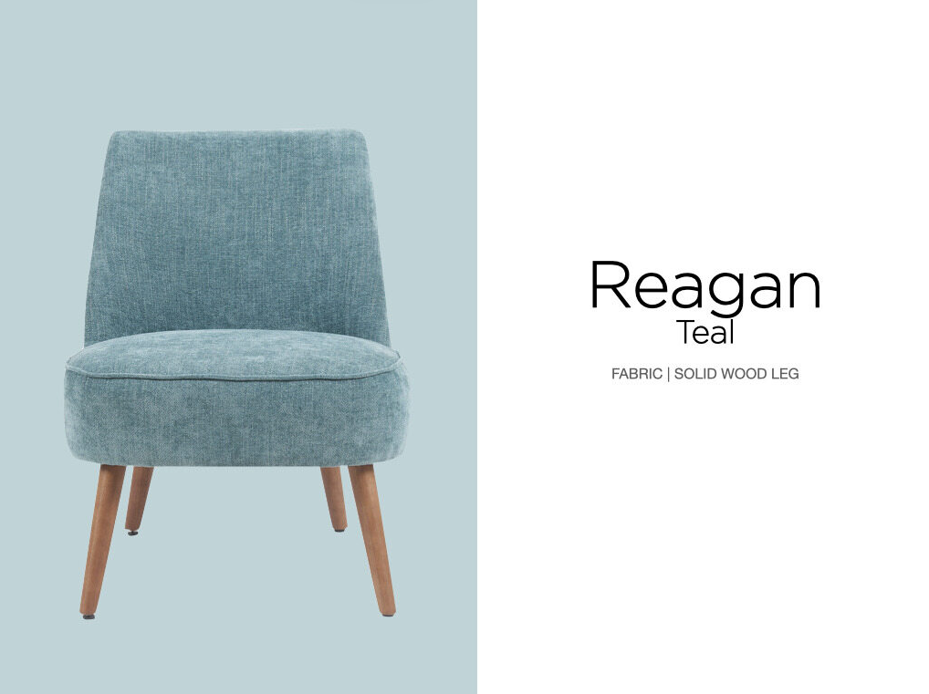Reagan Bedroom Chair - Teal