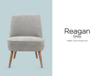 Reagan Bedroom Chair - Grey