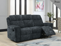 Sandhurst Reclining Upholstery Collection - Dark Grey