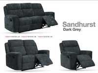Sandhurst Reclining Upholstery Collection - Dark Grey