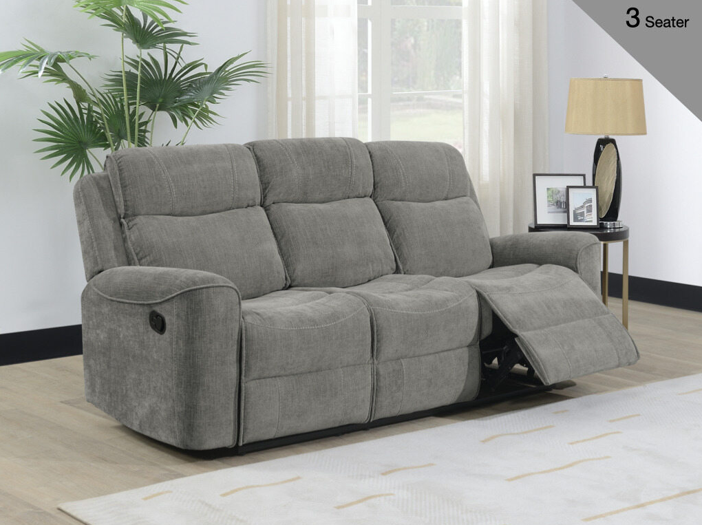 Sandhurst Reclining Upholstery Collection - Light Grey