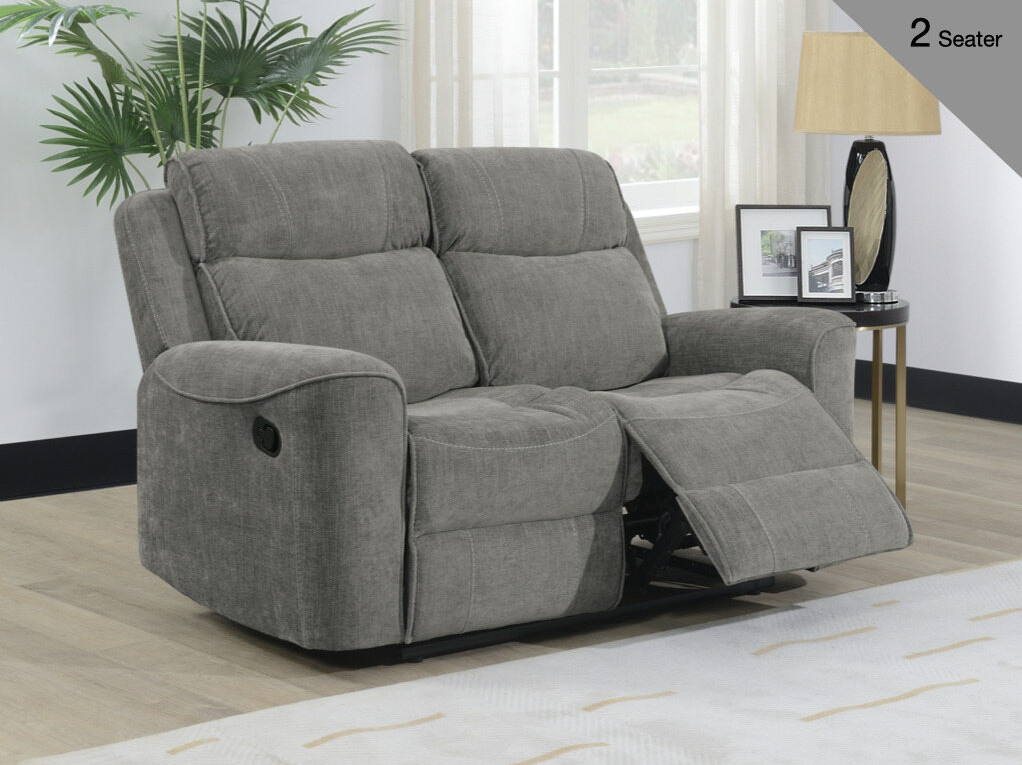Sandhurst Reclining Upholstery Collection - Light Grey