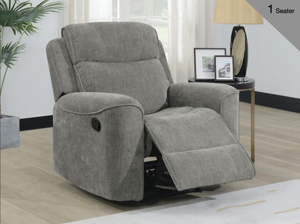 Sandhurst Reclining Upholstery Collection - Light Grey