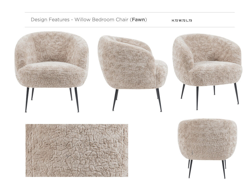 Willow Bedroom Chair Collection