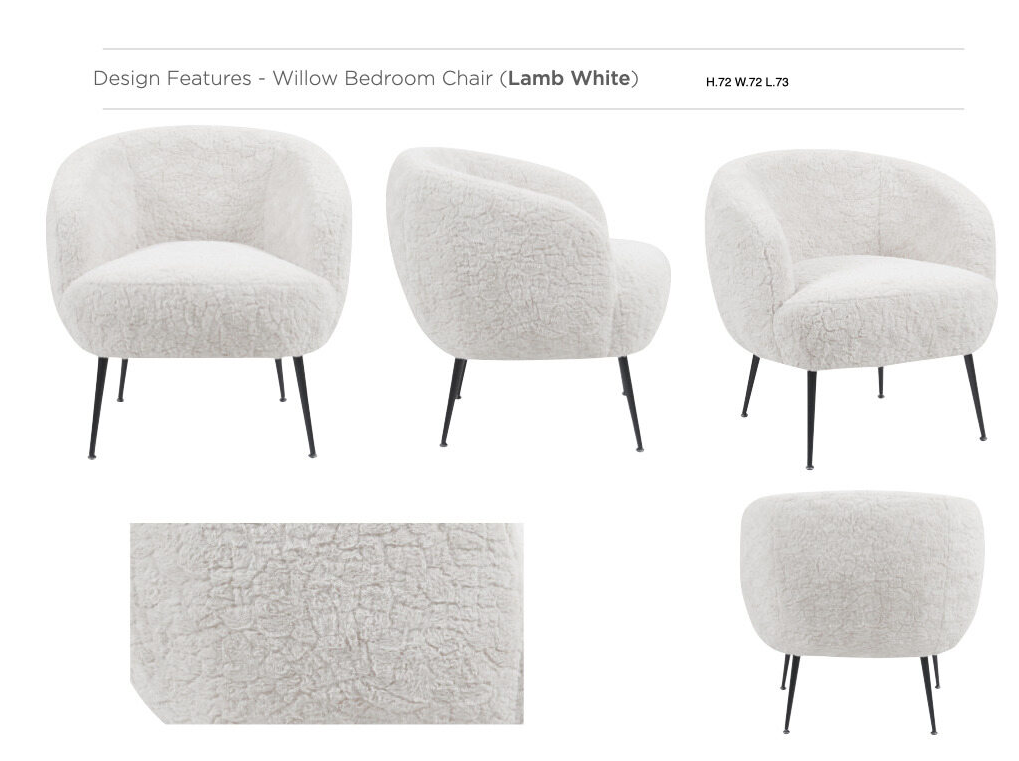 Willow Bedroom Chair Collection