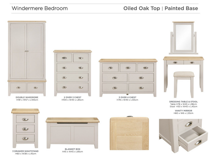 Windermere Painted Bedroom Collection