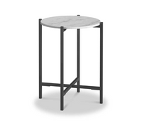 Marmaris Occasional Tables - Grey/White Marble