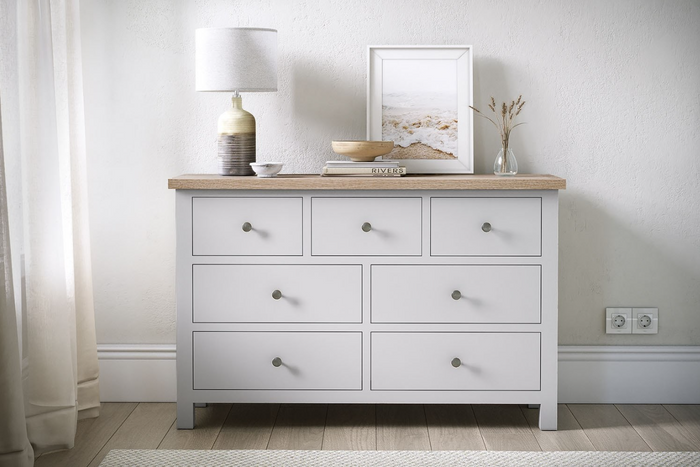 Modern Country Bedroom - Stone Grey