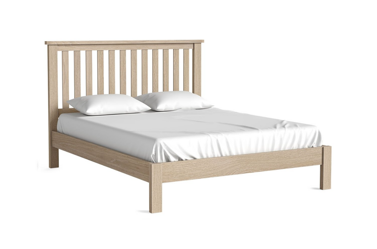 Modern Country Low Foot End Bedframes - All Oak