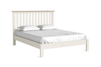 Modern Country Low Foot End Bedframes - Coconut White