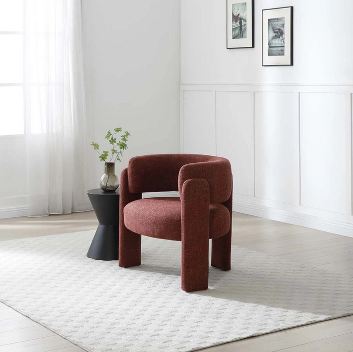Adelaide Armchair - Rust Textured Weave