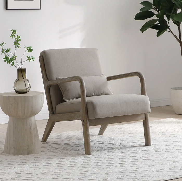 Inca Static Chair - Oatmeal Linen