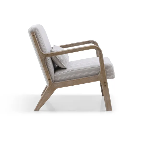 Inca Static Chair - Natural Chenille Stripe