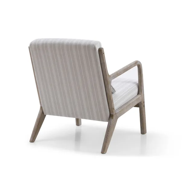 Inca Static Chair - Natural Chenille Stripe