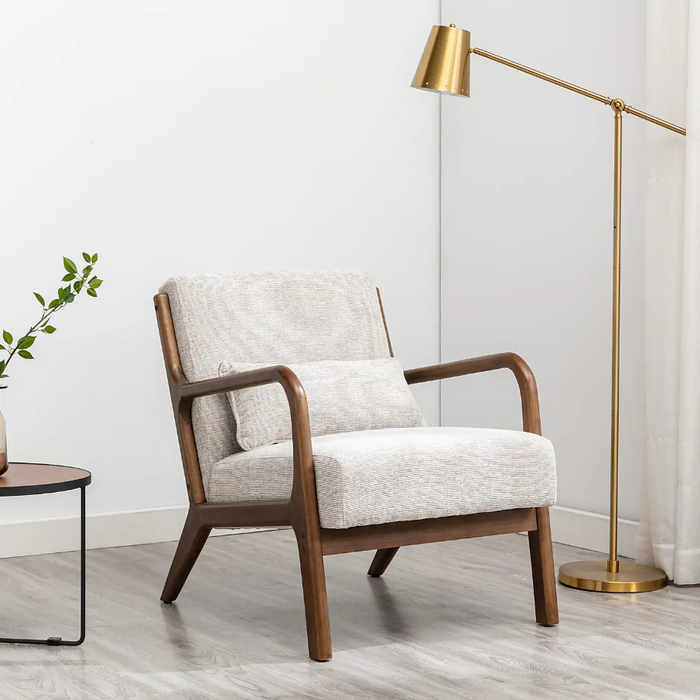 Inca Static Chair - Natural Woven Chenille