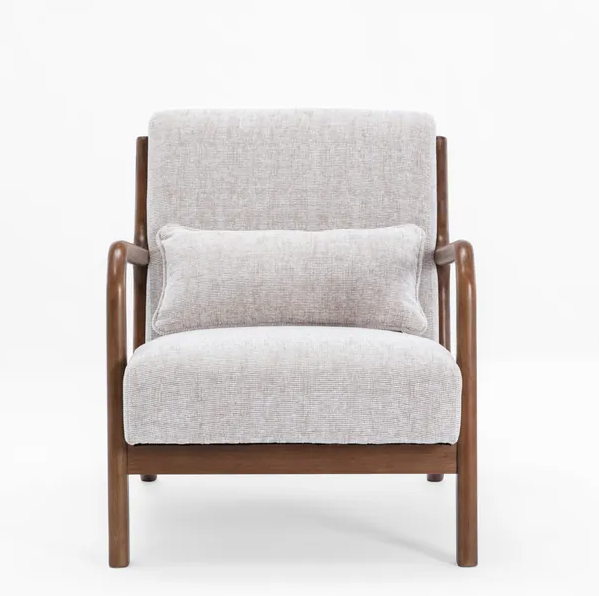 Inca Static Chair - Natural Woven Chenille