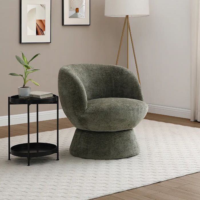 Tulip Swivel Chair - Olive