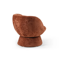 Tulip Swivel Chair - Terracotta