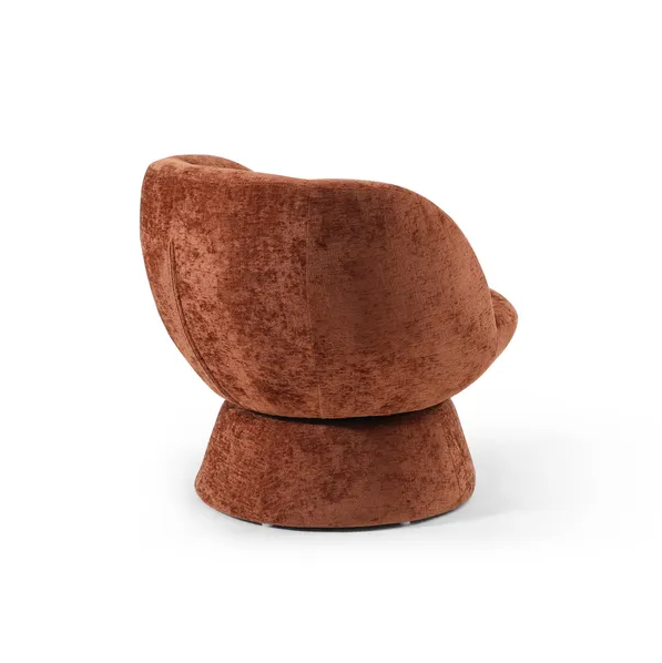 Tulip Swivel Chair - Terracotta