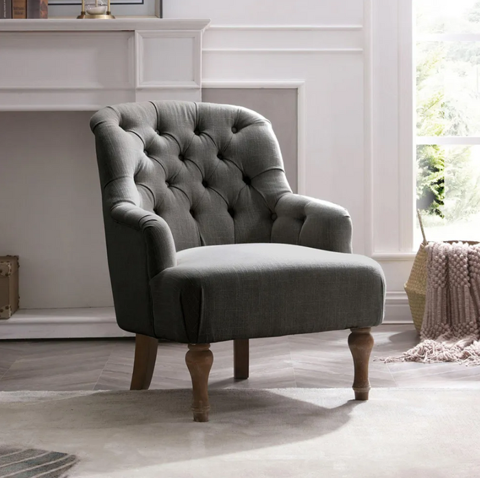 Bianca Chair - Charcoal Linen