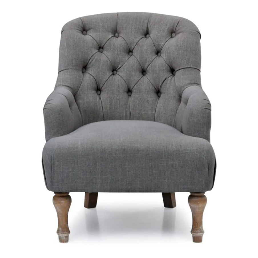 Bianca Chair - Charcoal Linen