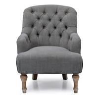 Bianca Chair - Charcoal Linen
