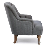 Bianca Chair - Charcoal Linen