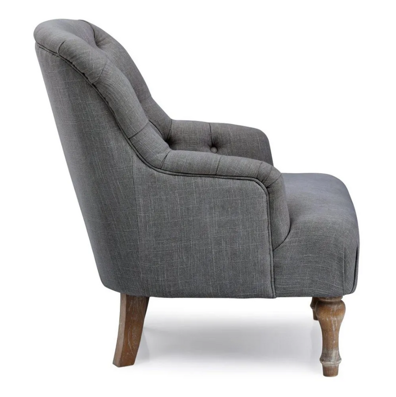 Bianca Chair - Charcoal Linen
