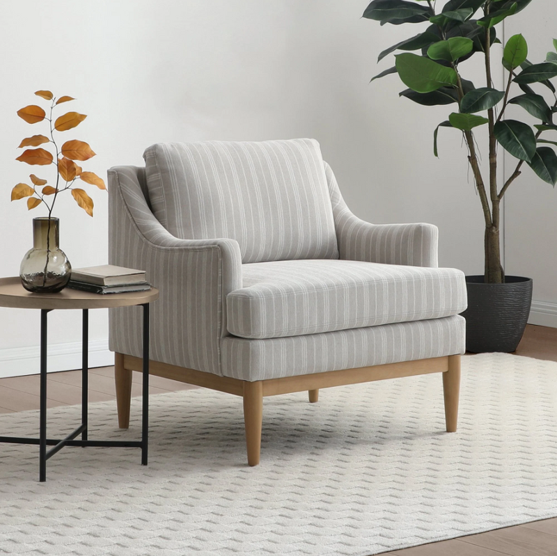 Briar Upholstery Collection - Natural Stripe Chenille