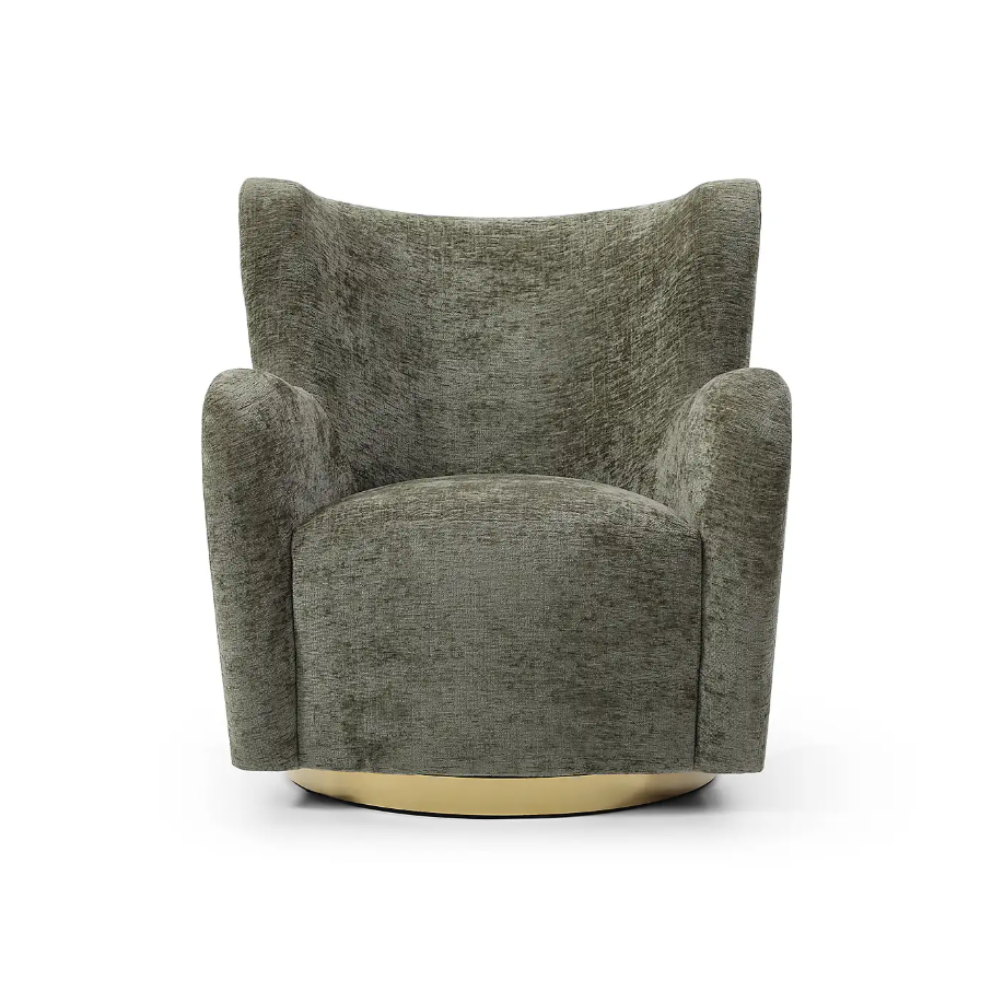 Teddy Swivel Chair - Olive