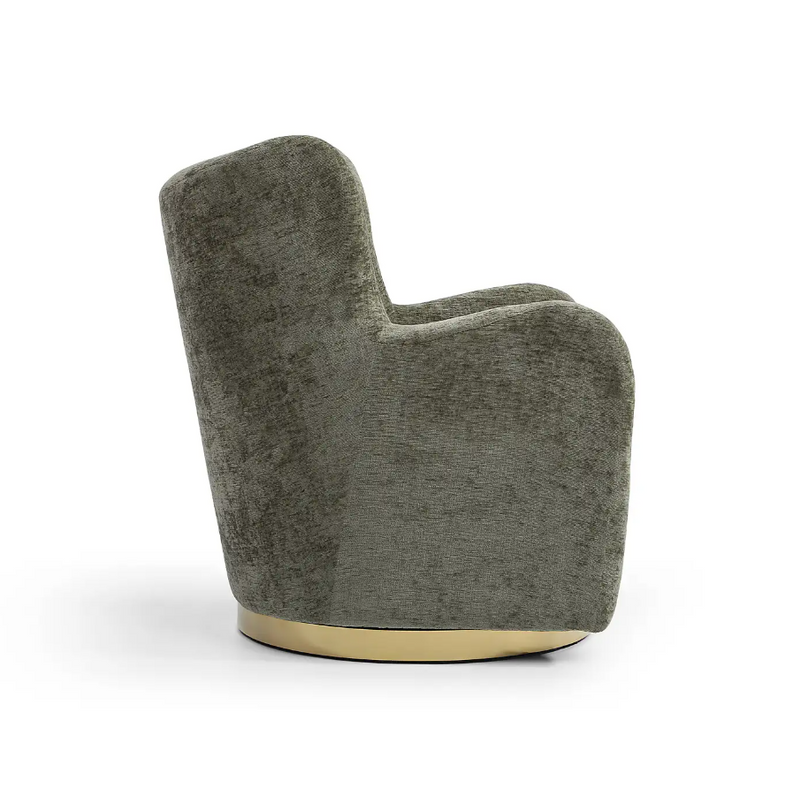 Teddy Swivel Chair - Olive