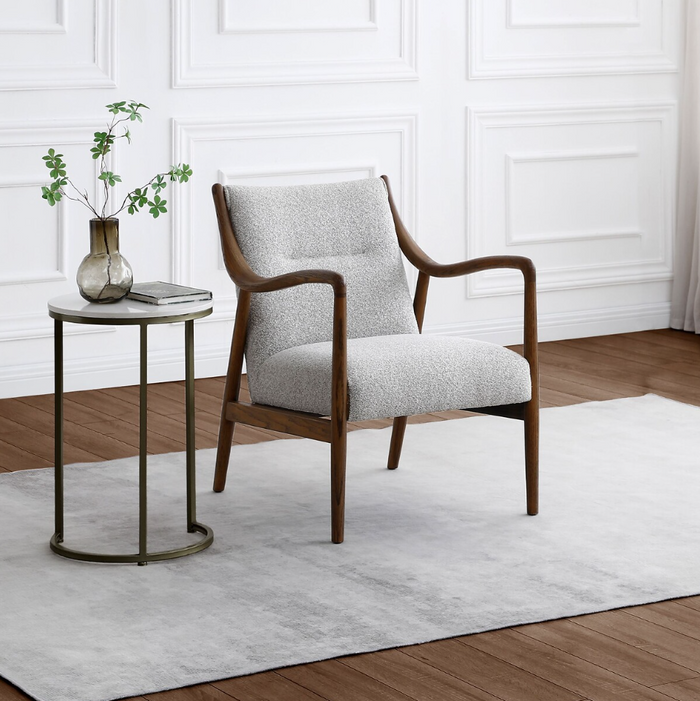 Tarquin Chair - Grey Boucle