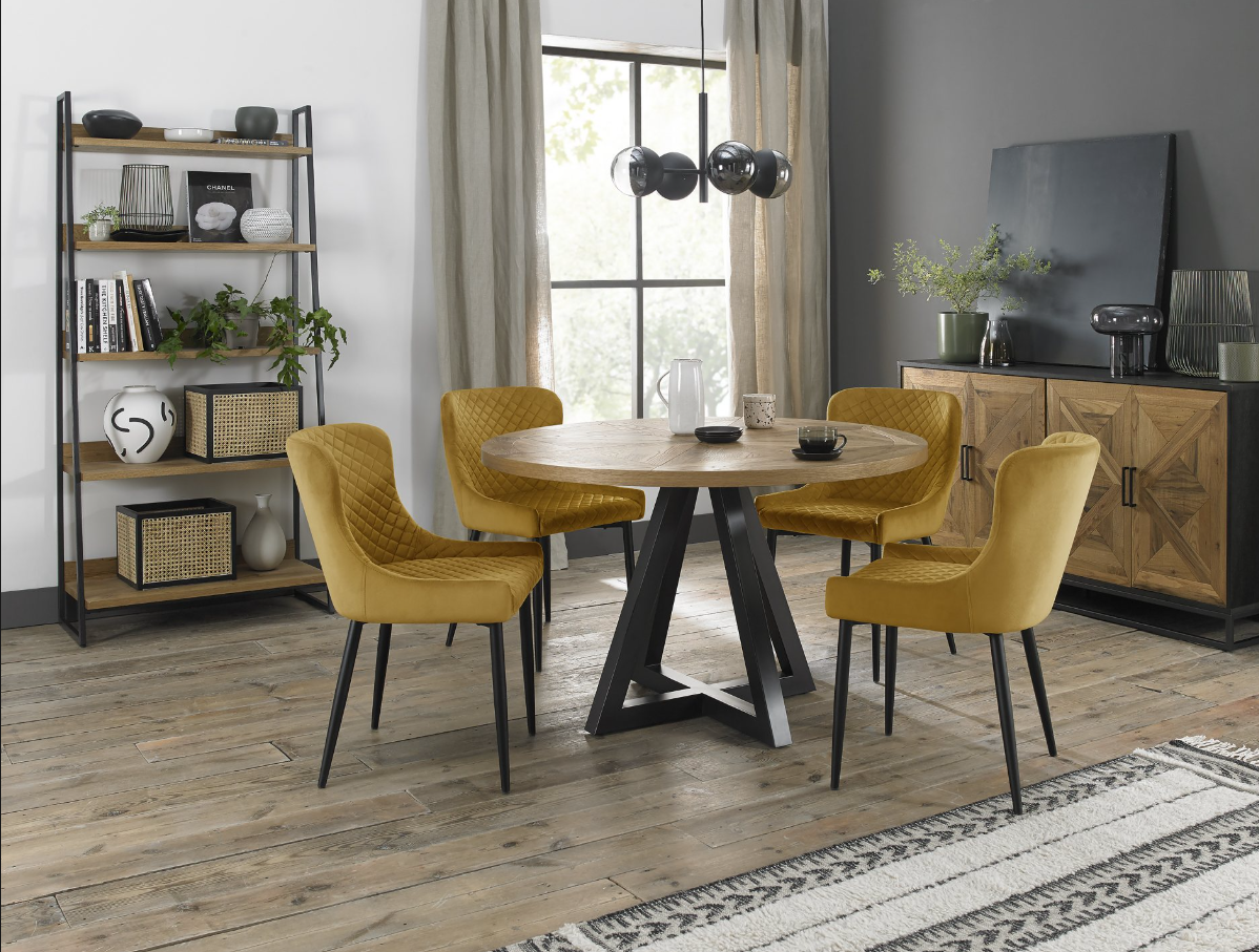 Indus Dining Collection - Rustic Oak