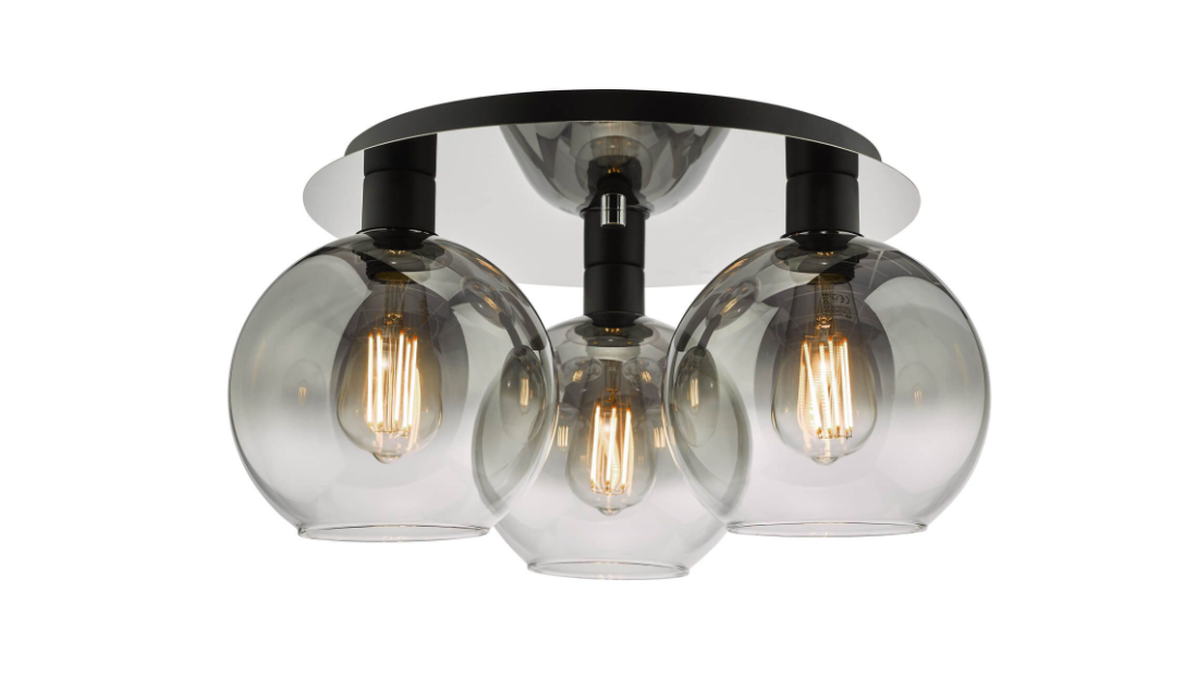 Lycia Lighting Collection - Matt Black and Smoked Ombre