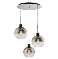 Lycia Lighting Collection - Matt Black and Smoked Ombre
