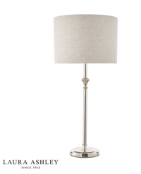Laura Ashley - Highgrove Lamp Collection - Polished Nickel