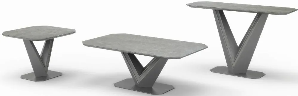 Bellagio Table Collection - Grey