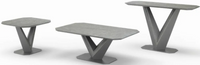 Bellagio Table Collection - Grey