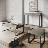 Corum Occasional Tables - Grey Concrete Effect