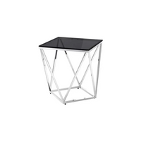 Pirlo Occasional Tables - Smoked Glass