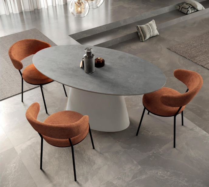 Simoni Dining Collection - Light Grey