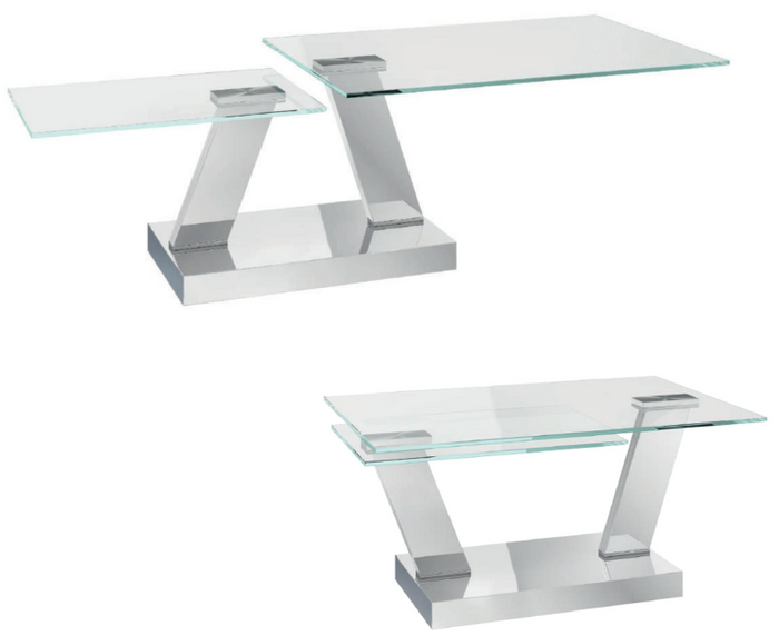 Sparta Occasional Tables - Clear Glass