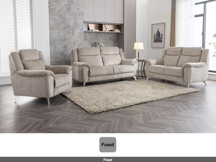 Monroe Fixed Upholstery Collection - Fossil