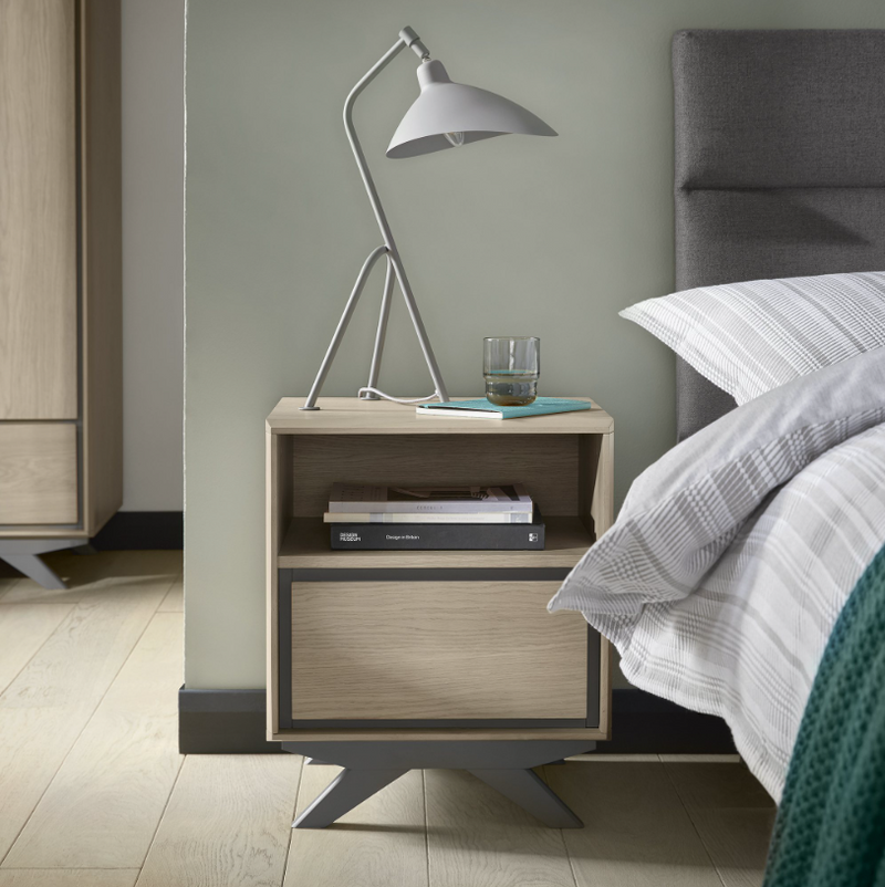 Brunel Bedroom Collection - Scandi Oak and Dark Grey