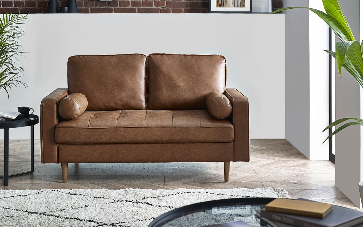 Henley Upholstery Collection - Brown Faux Leather
