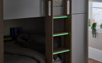 Horizon Bunk Bed - Pale Wood/White