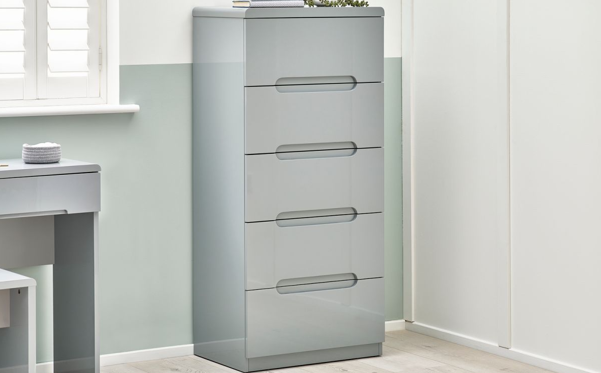 Manhattan Bedroom Collection - Gloss Grey