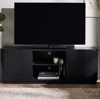 Louis Fluted Living Collection - Black